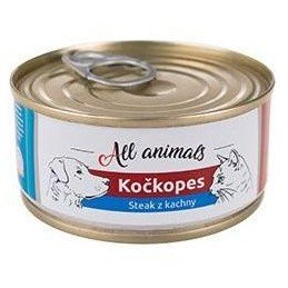 All Animals kočkopes Steak z kachny 100g