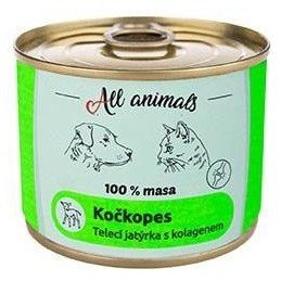 All Animals kočkopes Telecí jatýrka s kolagenem 200g