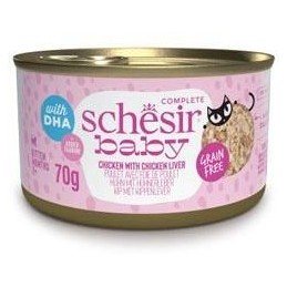 Schesir Cat konz. Kitten Wholefood kuře/játra 70g