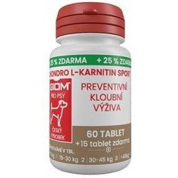 Giom S pes Chondro L-karnitin SPORT 60 tbl+25% zdarma