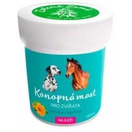 Konopná mast na kůži pro zvířata 100ml