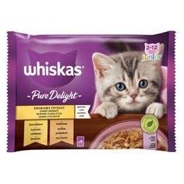 Whiskas kaps. Pure Delight Junior drůb. v želé 4x85g
