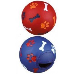 Hračka pes Míč na pamls. pro středního psa 7cm TR 1ks