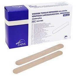 Laryngologická špachtle na jazyk, nesterilní 100ks