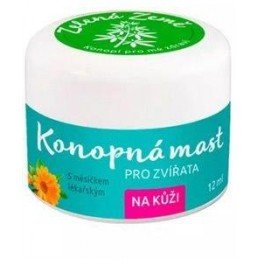 Konopná mast na kůži pro zvířata 12ml