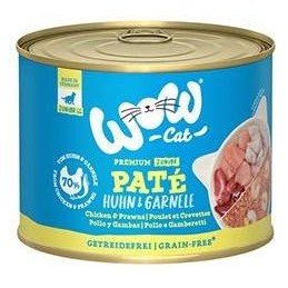 WOW Cat konzerva Kitten Paté kuře s krevetami 200g