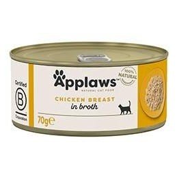 Applaws Cat konzerva Adult Broth kuřecí prsa 70g