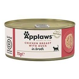Applaws Cat konzerva Adult Broth kuř.prsa s kachnou70g