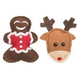 Vánoční hračka Xmas figure set SOB+PERNÍČEK 8cm TR