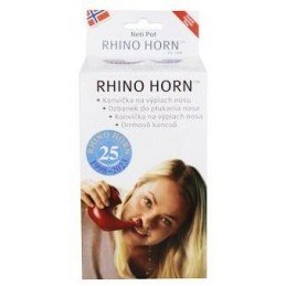 Konvička na výplach nosu Rhino Horn červená 1ks