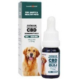 CBD olej pro velké psy 15%, 10ml