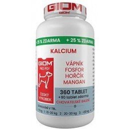 Giom S pes Kalcium 360 tbl+25% zdarma