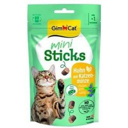 GimCat Mini Sticks kuře se šantou kočičí 50g