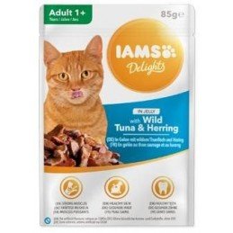 Iams Cat tuňák a sleď v želé kapsa 85g