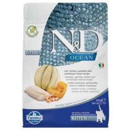 N&D OCEAN CAT Kitten Cod & Shrimp & Pumpkin&Melon 300g