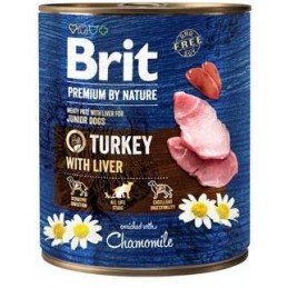 Brit Premium Dog by Nature  konz Turkey & Liver 800g