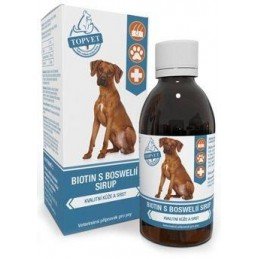 Biotin s boswelií sirup pro psy TOPVET 200ml