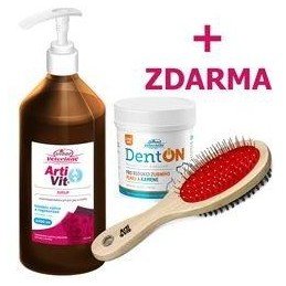 VITAR Veterinae ArtiVit Sirup 1000ml+DentON100g+kartáč