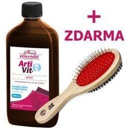 VITAR Veterinae ArtiVit Sirup 500ml+kartáč pro psy