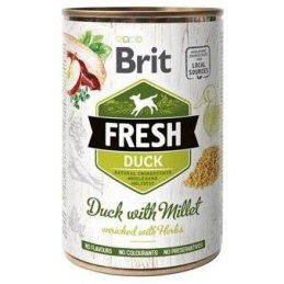 Brit Fresh Dog konz Duck with Millet 400g