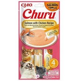 Churu Cat Salmon with Chicken Recipe 4x14g