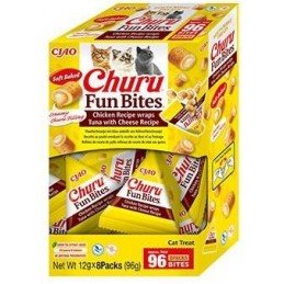Churu Cat BOX Fun Bites Chicken wraps Tuna&Cheese8x12g