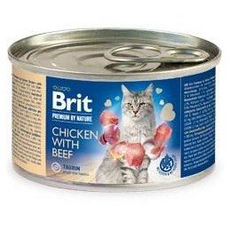 Brit Premium Cat by Nature konz Chicken&Beef 200g