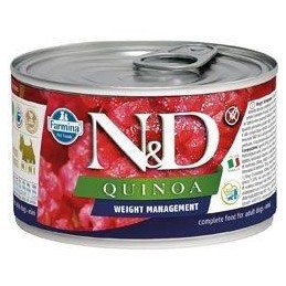 N&D DOG QUINOA Ad. Weight Mnmg Lamb&Brocolli Mini 140g