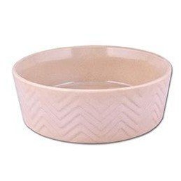 Miska keramická Zig Zag 18cm písková 1,2l