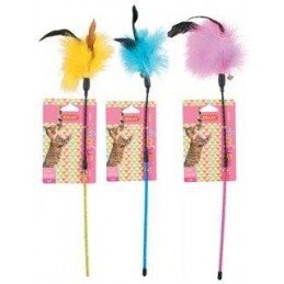 Hračka kočka udice Feather Duster mix barev Zolux