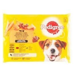Pedigree kapsa masový výběr s mrkví ve šťávě 4x100g