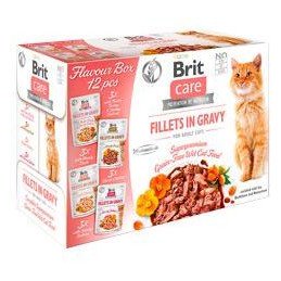 Brit Care Cat Fillets Gravy Flavour box 4*3psc(12*85g)