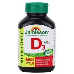 Jamieson Vitamín D3 1000IU 240tbl
