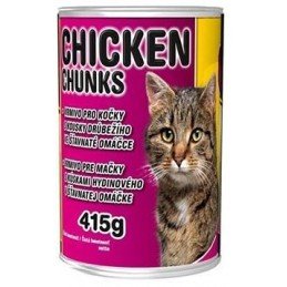 Delikan Cat Kuřecí kousky konzerva 415g