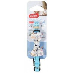 Obojek kočka CHATOUILLE s motýlkem modrá Zolux