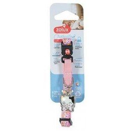 Obojek kočka CHATOUILLE s přívěskem růžová Zolux