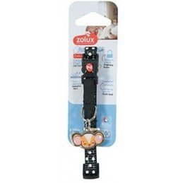 Obojek kočka CHATOUILLE s přívěskem černá Zolux