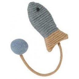 Hračka kočka GRIBOUILLE Ryba šedá Zolux