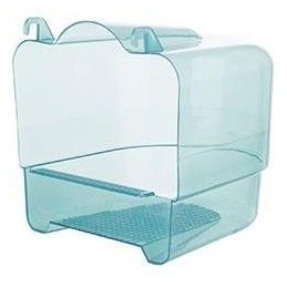 Koupelna pro ptáky půlkruhová 15x16x17cm mix barev TR