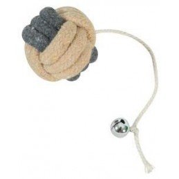 Hračka kočka GRIBOUILLE Míč s rolničkou šedá Zolux