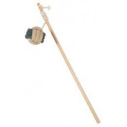 Hračka kočka GRIBOUILLE Udice s míčkem šedá Zolux