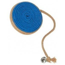 Hračka kočka GRIBOUILLE Svitek s rolničkou modrá Zolux