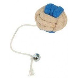 Hračka kočka GRIBOUILLE Míč s rolničkou modrá Zolux