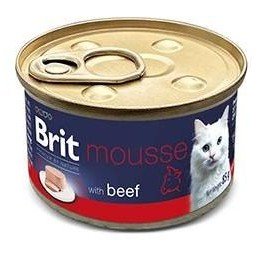 Brit Premium Cat by Nature Mousse Beef 85g