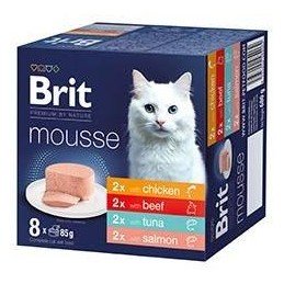 Brit Premium Cat by Nature Mousse Multipack, 8x85g