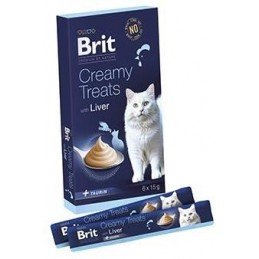 Brit Premium Cat by Nature Creamy Treats Liver 6x15g