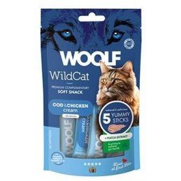 WOOLF WildCat Cream Functional Cod&Chicken 5x14g