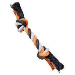 Hračka pes Uzel bavlněný 100cm/1000g šedá/oranž HipHop