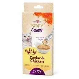 Pochoutka Aiko Cat SOFY Creamy Caviar&Chicken 5x10g