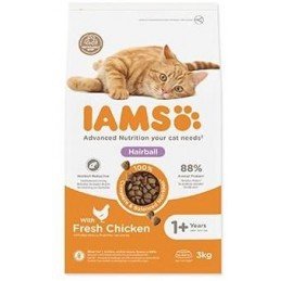 Iams Cat Adult Hairball Chicken 3kg